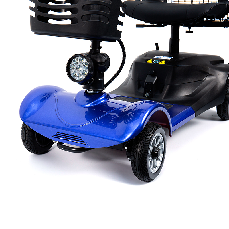 Scooter de mobilidade dobrável de 4 rodas para serviço pesado YL-08S com capacidade de escalada de 12 °