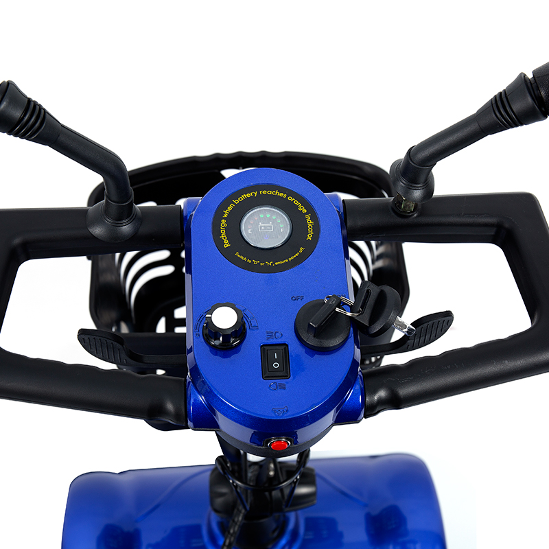 Scooter de mobilidade dobrável de 4 rodas para serviço pesado YL-08S com capacidade de escalada de 12 °