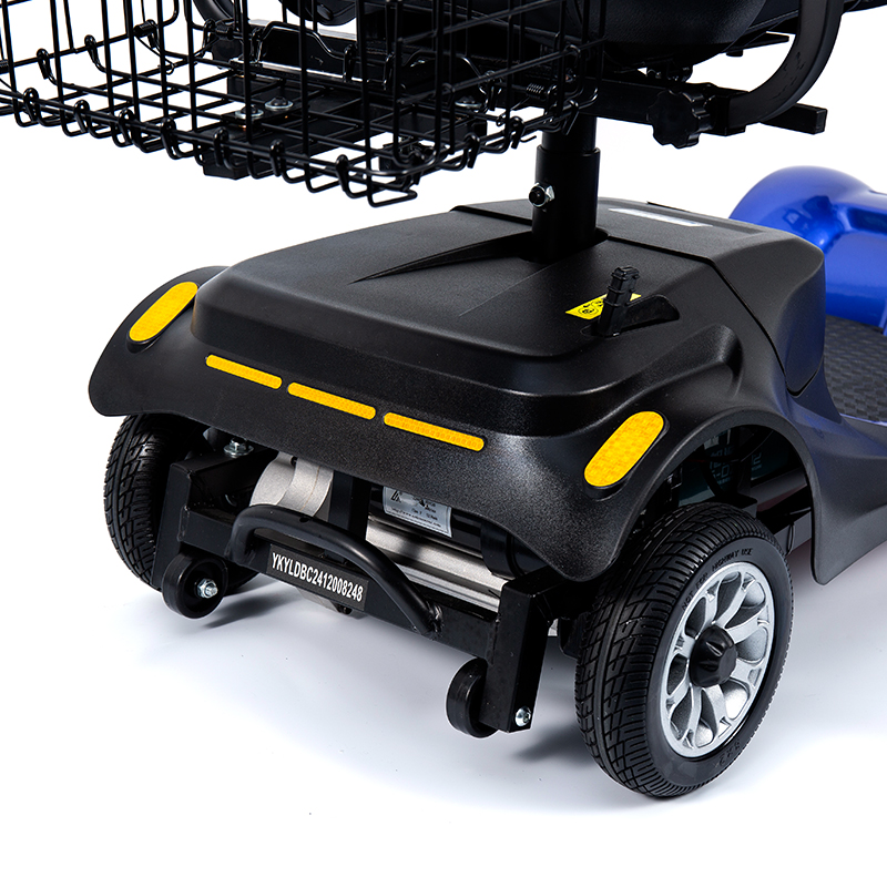 Scooter de mobilidade dobrável de 4 rodas para serviço pesado YL-08S com capacidade de escalada de 12 °