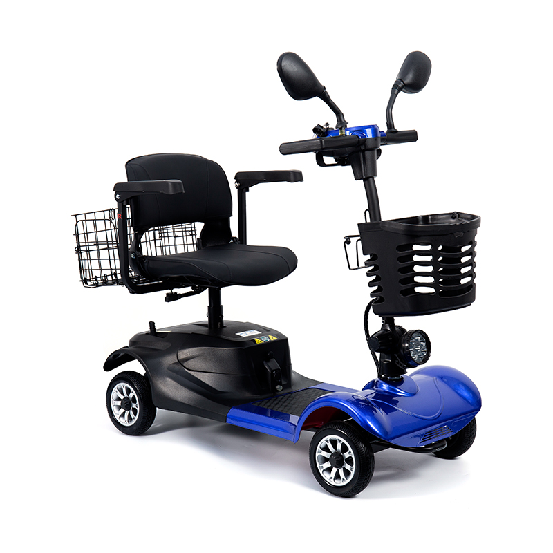 Scooter de mobilidade dobrável de 4 rodas para serviço pesado YL-08S com capacidade de escalada de 12 °