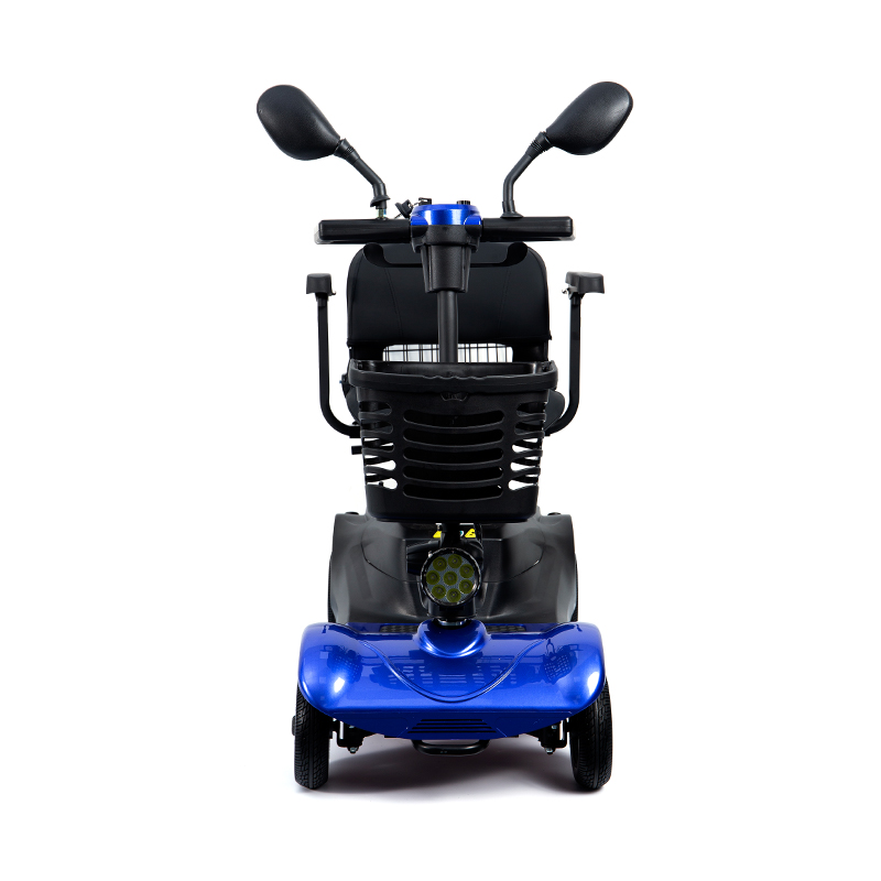 Scooter de mobilidade dobrável de 4 rodas para serviço pesado YL-08S com capacidade de escalada de 12 °