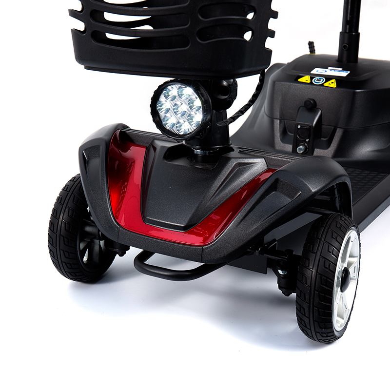YL-07 Scooter de mobilidade elétrica dobrável para viagem de 4 rodas com cesta