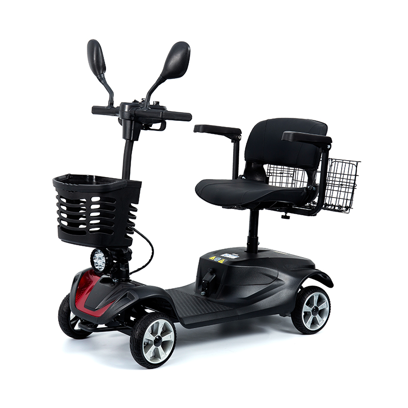 YL-07 Scooter de mobilidade elétrica dobrável para viagem de 4 rodas com cesta