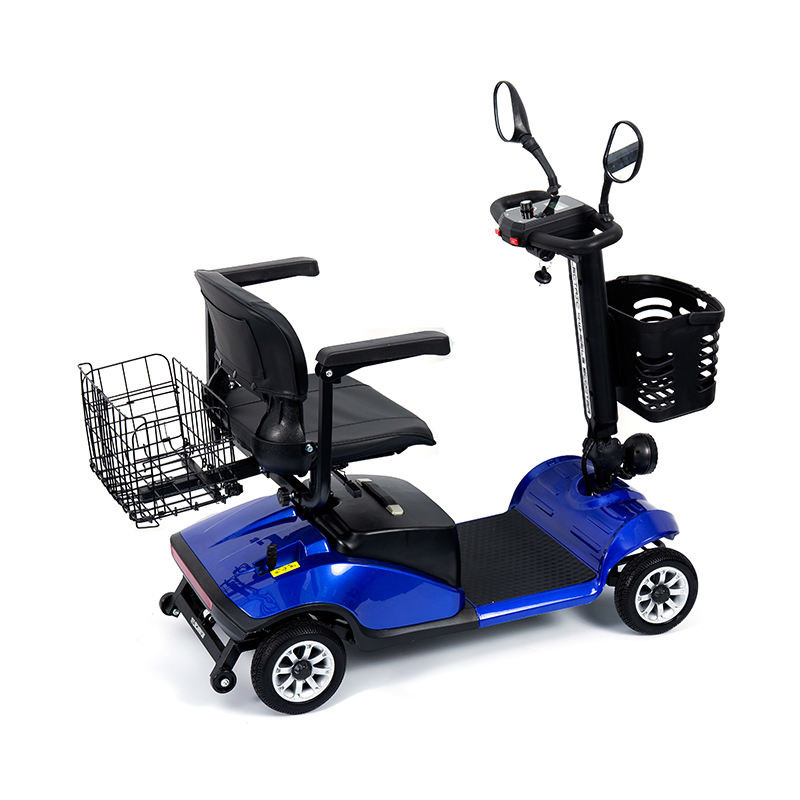 YL-09B Scooter de mobilidade leve dobrável de 4 rodas com cesta