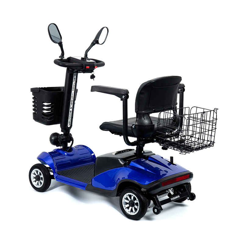 YL-09B Scooter de mobilidade leve dobrável de 4 rodas com cesta