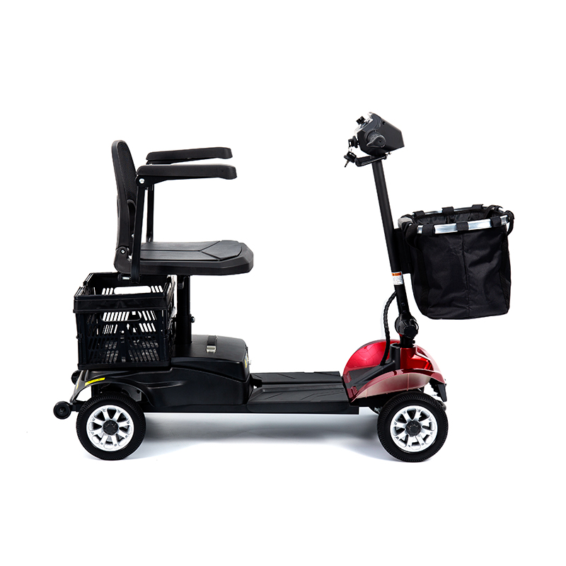 YL-02 Scooter leve de mobilidade de 4 rodas para idosos, com assento giratório de 360°