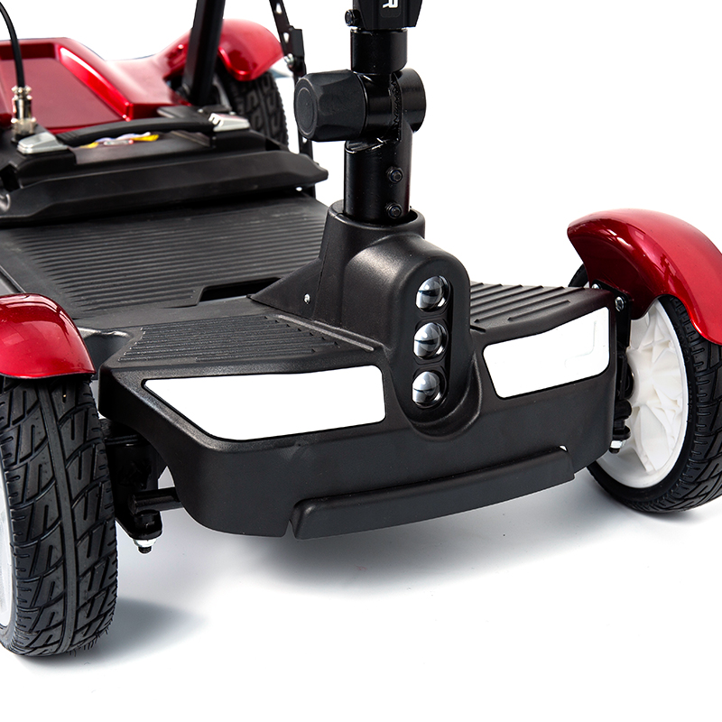 YL-211 Scooter Elétrica Turística de 4 Rodas para Idosos com Farol LED, Cesta