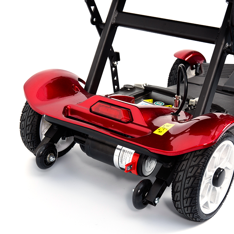 YL-211 Scooter Elétrica Turística de 4 Rodas para Idosos com Farol LED, Cesta