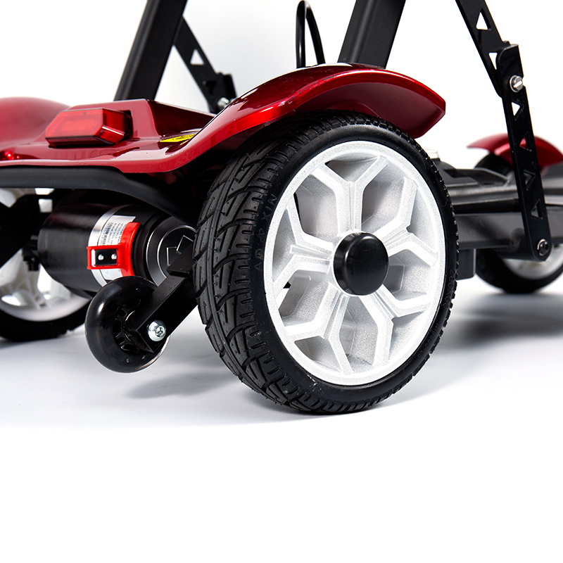 YL-211 Scooter Elétrica Turística de 4 Rodas para Idosos com Farol LED, Cesta