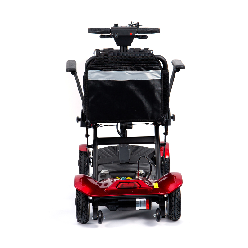 YL-211 Scooter Elétrica Turística de 4 Rodas para Idosos com Farol LED, Cesta