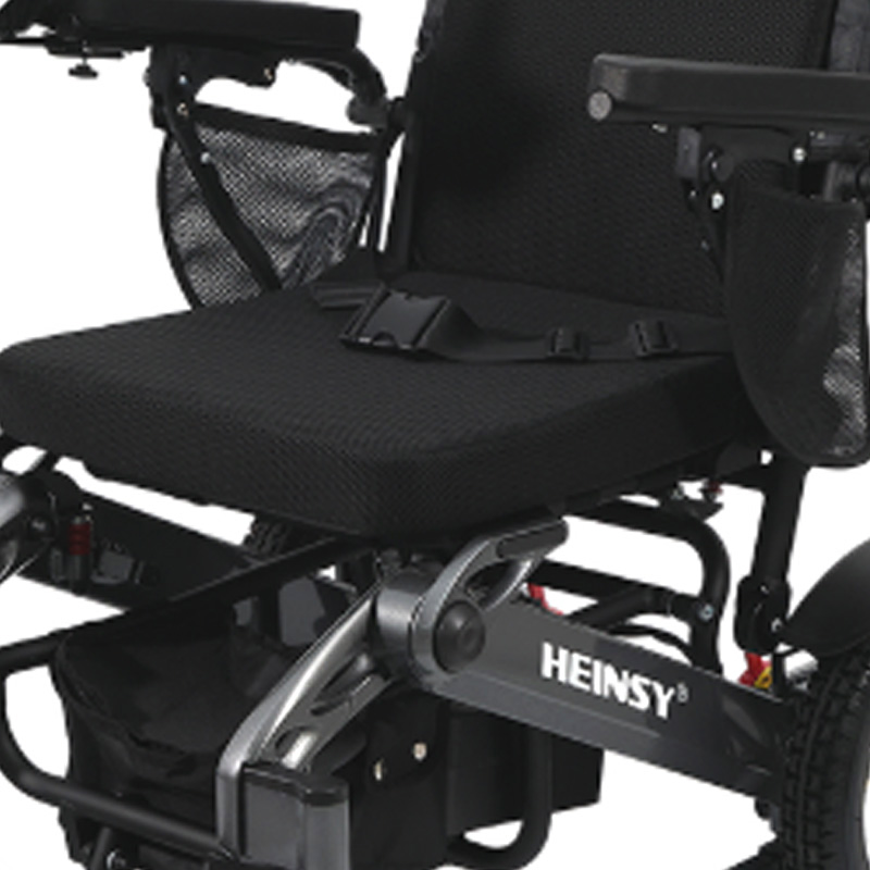 Cadeira de rodas elétrica dobrável manual em liga de alumínio YL-9001